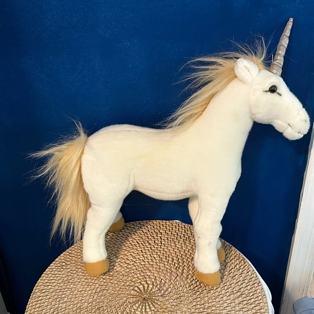 Wizarding World Harry Potter White Unicorn 17” & Hagrid’s Dog Fang 13” Plush